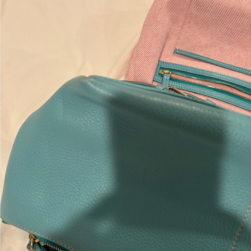 Dooney & Bourke Aqua Leather Shoulder Bag - Picture 13 of 16